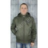 Мужская демисезонная куртка (весна/осень) бомбер на резинке CORBONA №1536