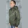 Мужская демисезонная куртка (весна/осень) бомбер на резинке CORBONA №1536